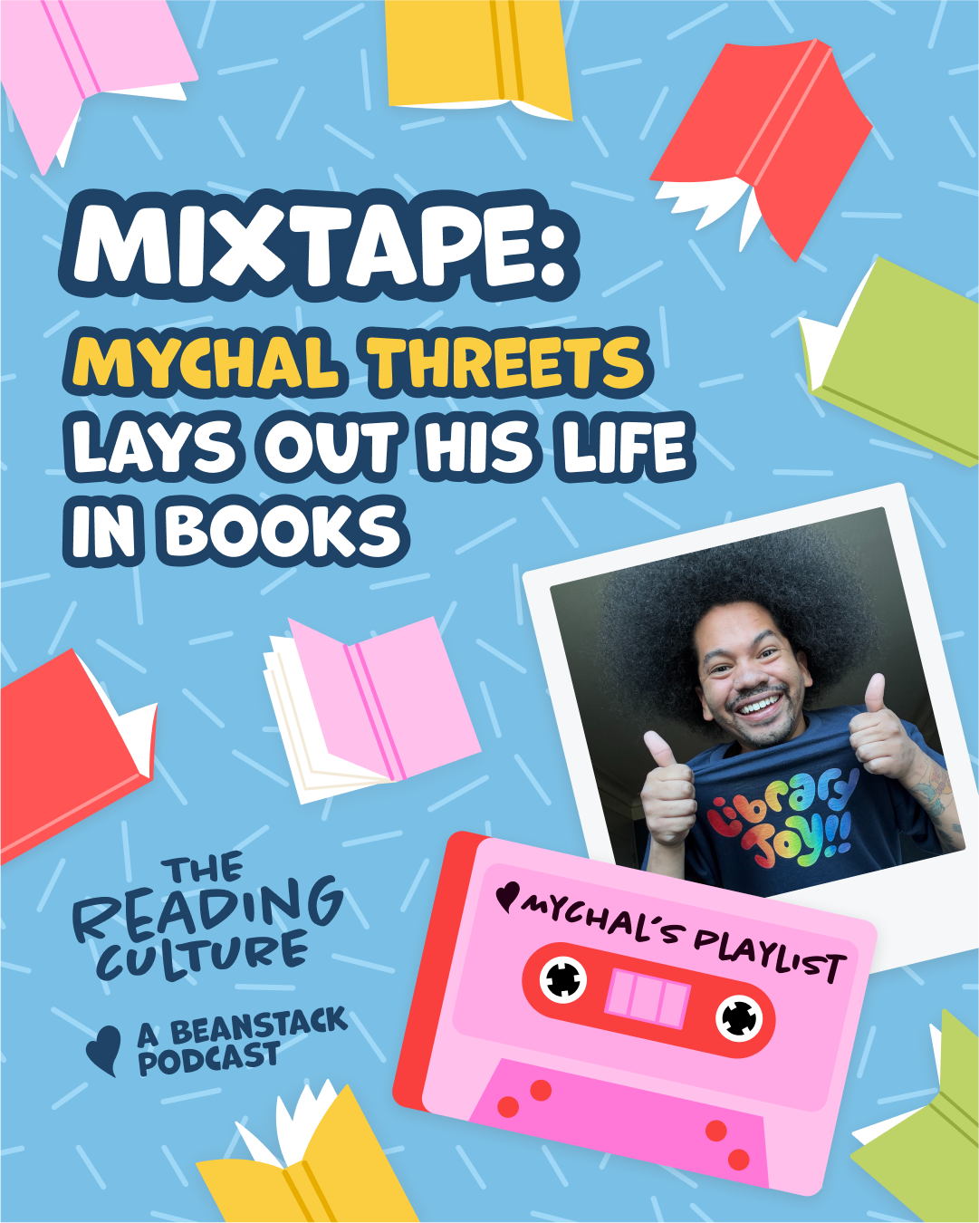librarian and content creator mychal threets on the reading culture podcast
